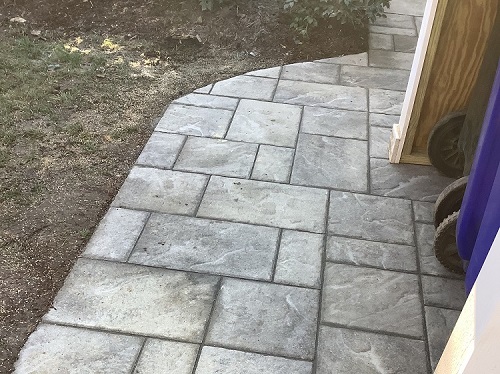 Paver Walkway & Storage Area
